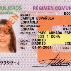 Spanish permanent residence card | permanent resident card in spanish | legal permanent resident card in spanish